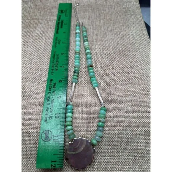 Jay King Green Gemstone & Sterling Silver Beaded Necklace - Picture 5 of 8